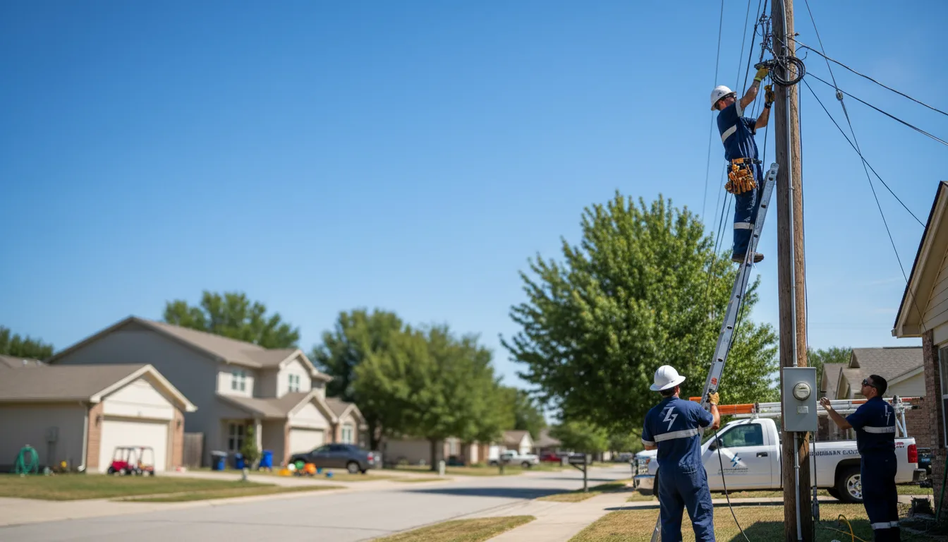 Residential electrician providing installation services in Penasco, NM